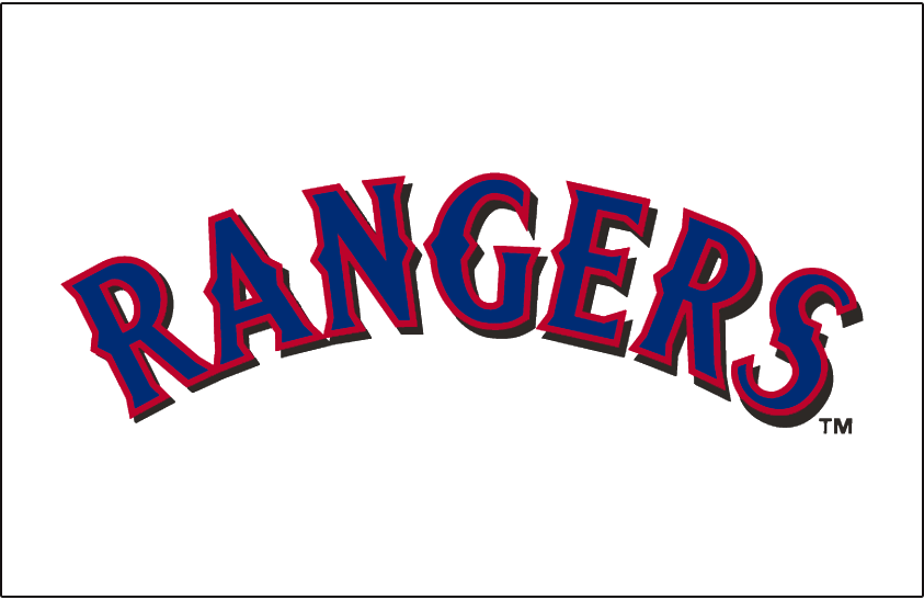 Texas Rangers 2001-2008 Jersey Logo iron on transfers for T-shirts